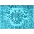 thumbnail image 1 of Ahgly Company Indoor Rectangle Persian Light Blue Traditional Area Rugs, 2' x 3', 1 of 4