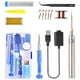 thumbnail image 3 of Kit de soldador, soldador de 8 calentador de cerámica, kit de soldador de soldadura de temperatura ajustable con cable USB y de cobre,, 3 of 9