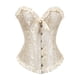 thumbnail image 5 of Sonducket Corsé gótico de encaje Sexy para mujer, corsé debajo del pecho, entrenador de cintura, corsé moldeador de talla grande, corsé negro, blanco, Ropa interior albaricoque METRO, 5 of 6