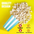 thumbnail image 2 of Novelty Place 12Pcs Mini Popcorn Boxes, Pastel Striped Cardboard Popcorn Container and Candy Favor Treat Boxes for Birthday, Movie Night Party - 4" Tall x 3" Square, 2 of 7