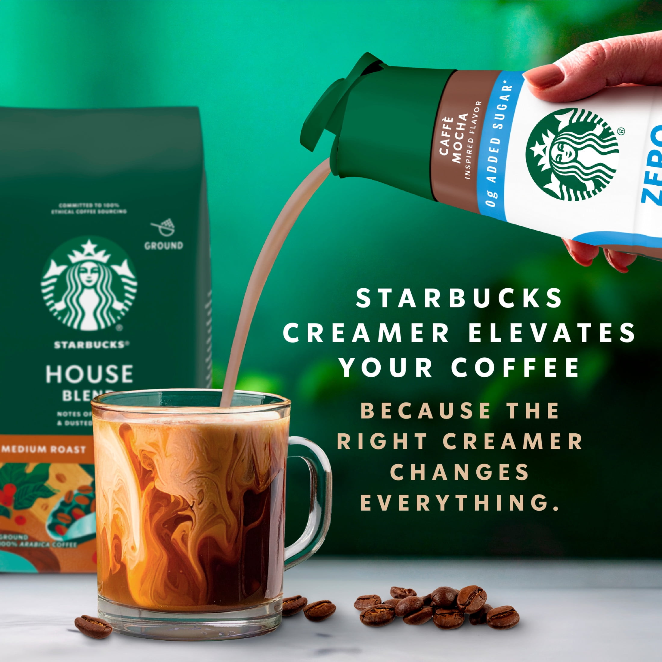 Starbucks Café Mocha Inspired Zero Creamer, 28 fl. oz. Bottle 28 fl oz