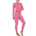 Fruit of the Loom Women's and Women's Plus Long Underwear 2Piece