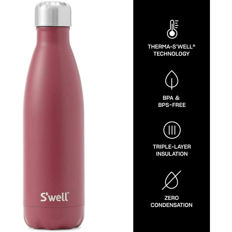 S'well 17 oz. Purple Garnet Stainless Steel Water Bottle