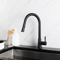 thumbnail image 2 of Slimmed Pull-Out Kitchen Faucet in MATTE BLACK, 2 of 3