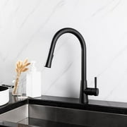 Slimmed Pull-Out Kitchen Faucet in MATTE BLACK