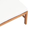 thumbnail image 3 of vidaXL Footrest with Cream Cushion Solid Teak Wood, 3 of 4