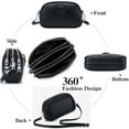 thumbnail image 5 of HAWEE Crossbody Bag for Women Leather Cell Phone Bag 3 Zipper Handbag Large Capacity Shoulder Bags Sling Bag for Ladies, 5 of 8