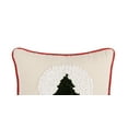 thumbnail image 6 of Snow Globe Christmas Tree French Knot Mini Accent Pillow 8" x 8", 6 of 8