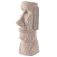 thumbnail image 2 of Escultura de Estatua , Estatuilla Tallada , Decoración de Artesanal, Moai perfecl Decoración de piedra arenisca, 2 of 4