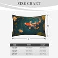 thumbnail image 4 of Yiaed Koi Pond Lilies Print Brushed Microfiber Envelope Pillowcases, Standard,Envelope Closure Pillow Cases(Without Pillow Core)-14"x20", 4 of 6