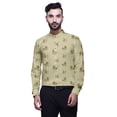 thumbnail image 1 of BESTMAN Chemise Col Mandarin Imprimée Kurta Courte Décontractée Ethnique pour Hommes, 1 of 6
