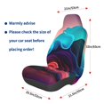 thumbnail image 3 of Wukai Colorful Surreal Landscape Full Set Car Seat Covers with Soft Padding Universal Auto Front Seats Protector and Cushion Mat, 3 of 5