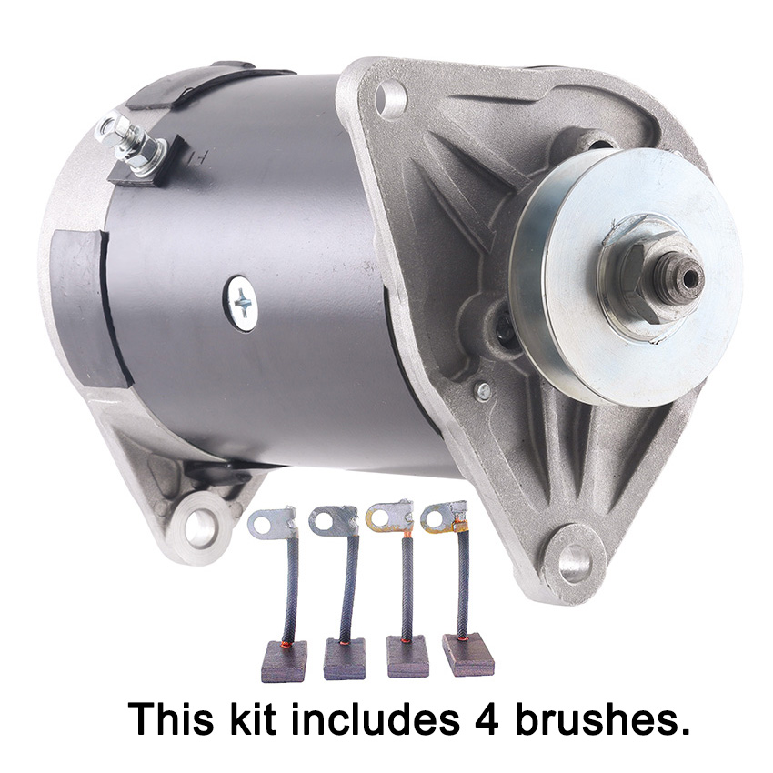 NEW 12 VOLT 25 AMP GENERATOR & BRUSHES FITS TORO EQUIPMENT MOT2005