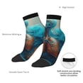 thumbnail image 4 of Uemuo Surreal Body Art Printed Crew Socks, Moisture-Wicking Socks, Athletic Socks for Men Breathable Cushion Socks Casual Sport Socks for Running Traveling, 4 of 6