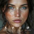 thumbnail image 3 of Tatuajes faciales temporales con purpurina y pecas Cardiyar Gold, 3 of 7