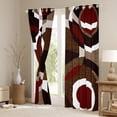 thumbnail image 3 of Manfei Retro Circle Pattern Curtains Pack of 2 (42x84 Each),Modern Abstract Geometric Curtains Blackout,Red Brown Bedroom Curtains For Teens,Luxury Bedroom Decor, 3 of 6