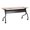 Black Frame/Oak Top, variant on Learniture High-Pressure Laminate Mobile Flipper Table, Rolling Flip-Top Nesting Training Table for Classrooms, Offices & Collaborative Workspaces