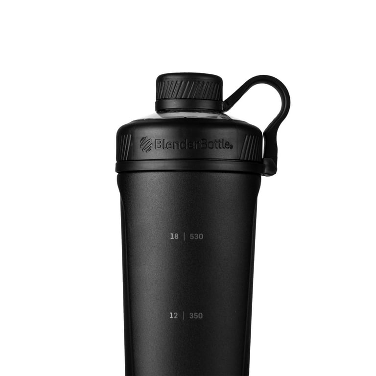  BlenderBottle Radian Shaker Cup Insulated Stainless Steel Water  Bottle with Wire Whisk, 26-Ounce, Matte White: Home & Kitchen