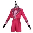 thumbnail image 5 of Rise of Red Halloween Cosplay, Pink Princess Dress Halloween Costumes, Long Sleeve Pink Outfit with Gloves Belt, for Cosplay Party Masquerade, 110, 5 of 7