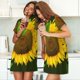 thumbnail image 4 of Easygdp Sunflower Camisón de manga corta para mujer, informal, estampado, 4 of 6