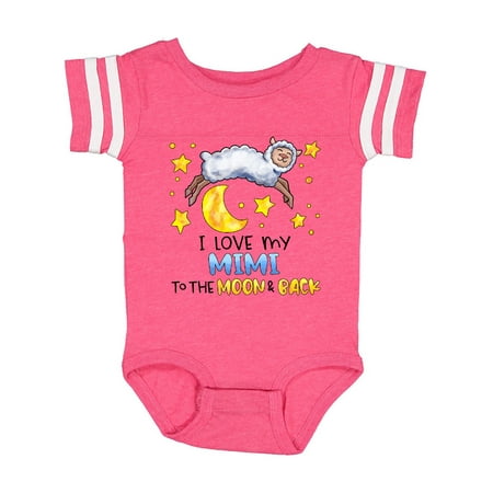 

Inktastic I Love my Mimi to the Moon and Back Cute Sheep Gift Baby Boy or Baby Girl Bodysuit