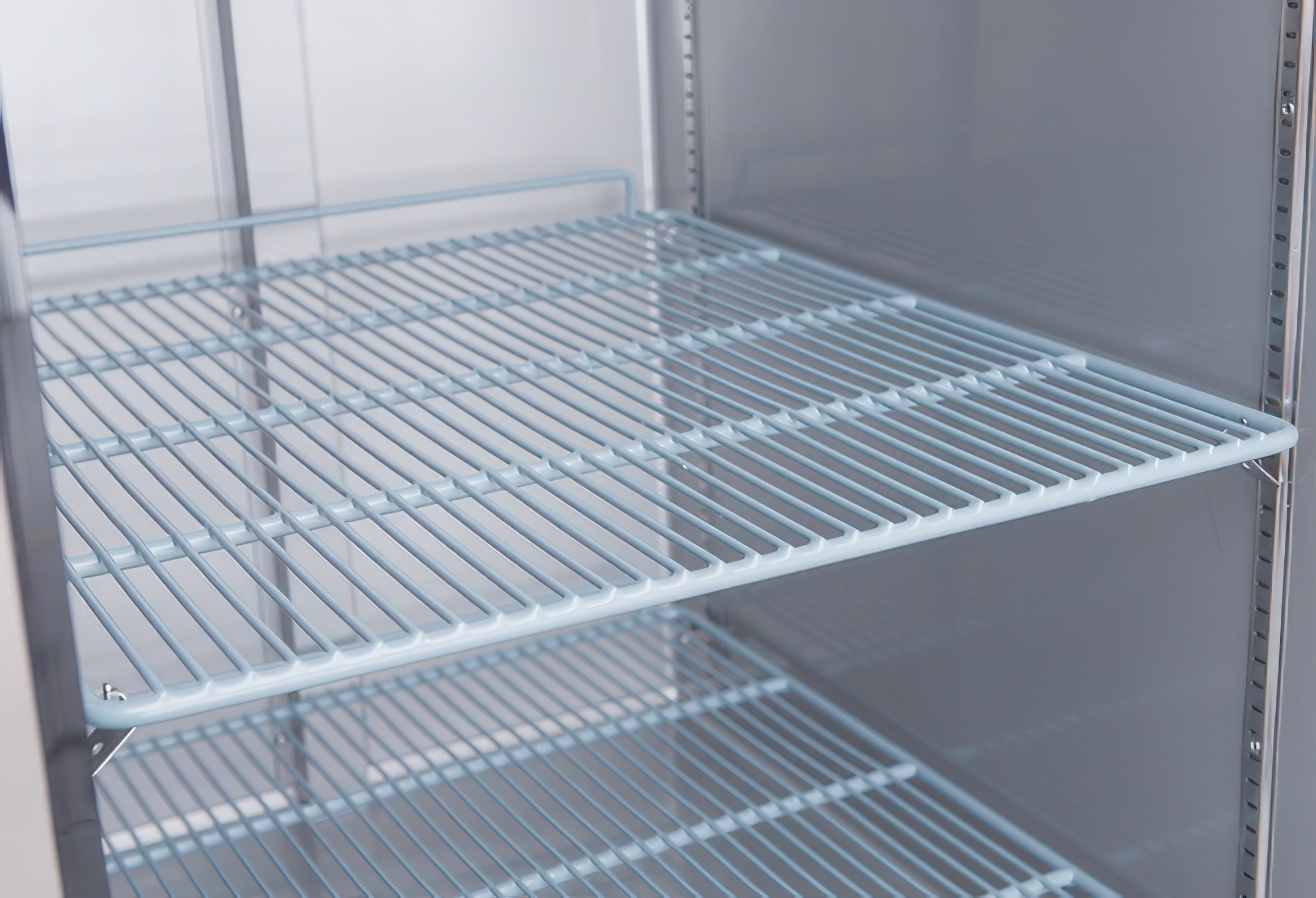 Dukers - D55AF Commercial 2-Door Top Mount Freezer in Stainless Steel