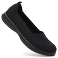thumbnail image 6 of LANCROP Women's Round toe Knit Ballet Flats Soft Loafers Flats Slip-on Low Heel Walking Shoes, 6 of 9