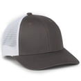 thumbnail image 2 of Outdoor Cap FLX672M Stretch Perfected Cap, flagship style-Charcoal/White, 2 of 8
