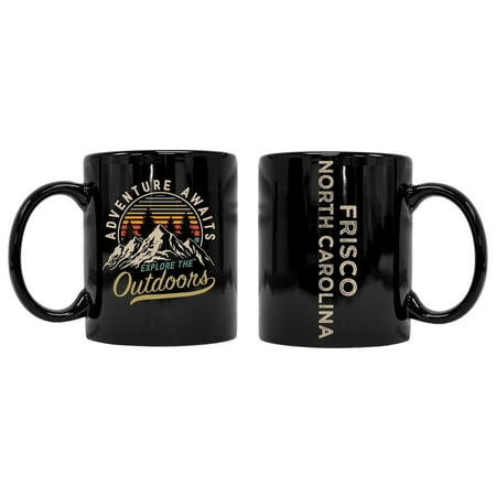

Frisco North Carolina Souvenir Adventure Awaits 8 oz Coffee Mug 2-Pack