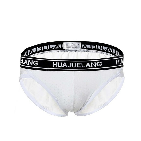 Binmer Mens Briefs Solid Color Low Waist Briefs Underpants
