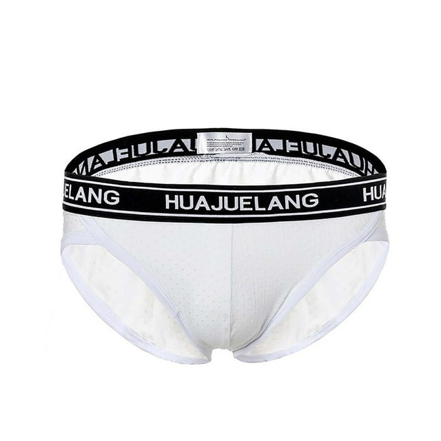 LSLJS Men's Sexy Solid Color Low Waist Briefs Underpants, Men's Briefs
