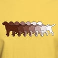 thumbnail image 3 of CafePress - Chocolate Lab Gradient Light T Shirt - Men's Classic Graphic T-Shirt, 3 of 4
