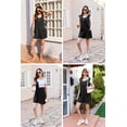 thumbnail image 4 of Ekouaer Women Rompers Summer Short Overalls Waffle Jumpsuit Casual One Piece Beach Outfits Vacation Clothes, 4 of 6