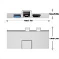 thumbnail image 2 of Estación de Acoplamiento 7 en 1 Hub Tipo C Pro 8 9 X con Lector de Tarjetas de Memoria USB 3.0 RJ45 4K, 2 of 10