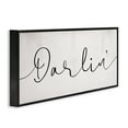 thumbnail image 3 of Stupell Industries Darlin' Sentiment Elegant Cursive Typography Painting Black Framed Art Print Wall Art, 30 x 13, 3 of 9