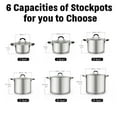 Cook N Home Stockpot Sauce Pot Induction Pot With Lid Professional