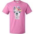 thumbnail image 3 of Inktastic Cute Llama with Flower T-Shirt, 3 of 5