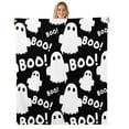 thumbnail image 4 of Blanket,Halloween Flannel Printed Blanket Perfect For Naps Summer Conditioned Cover & All Season Use, 4 of 9