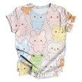 thumbnail image 4 of MEICHEN Spring Cute Animal Print Casual and Comfortable Women's Blouse Summer T Shirts for Women, 4 of 4