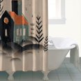 thumbnail image 2 of Ensemble de Rideaux de Douche avec Fermeture à Pression, Maison de Campagne Rustique Primitive (5) Rideaux de Douche Imperméables, Doublure de Douche Décorative en Polyester pour Salle de Bain, 72x72 Pouces, 2 of 4