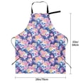 thumbnail image 5 of Lsque graffiti style Skull flower Waterproof Apron Chef Aprons for Men Heavy Duty Chemical Work Apron Extra Long Grilling Aprons with Adjustable Bib Apron, 5 of 9