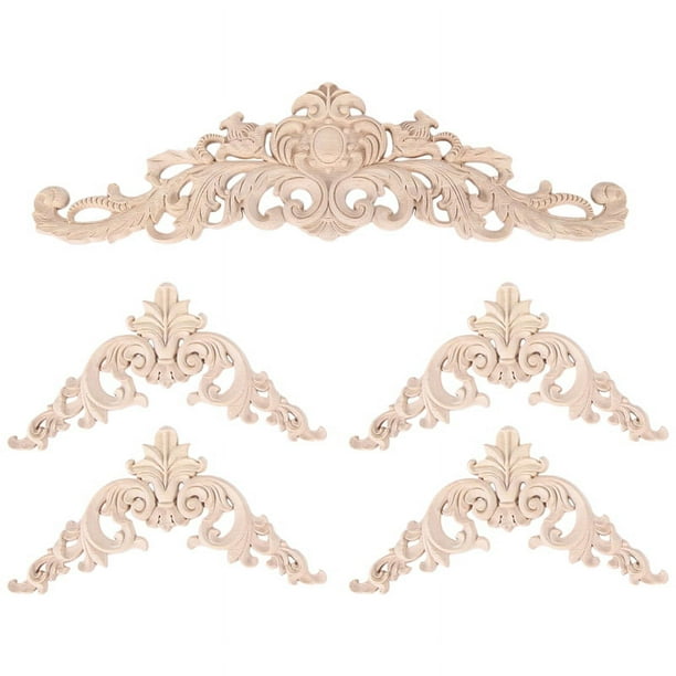 Apliques de Madera Apliques de Madera Decorativos Apliques de Madera DIY para Espejo Cama Puerta Armario Muebles