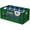 Green, variant on EconoHome Milk Crate - Stackable Storage Crate with Built-In Handles - Heavy Duty Plastic Material - Ventilated Organizer Bin for Garage, Pantry, Classroom, Office & Moving - Red, 19x13x11, 2-Pack