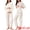 White, variant on Women's Nursing Pajamas Sleepwear Button Down Breastfeeding Sets L White