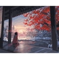thumbnail image 1 of Cuadros Decorativos Viendo Cherry Blossom Girl DIY Paintings By Number Kits Oil Art Picture Sywqhk Nuevos Originales, 1 of 9