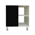 thumbnail image 1 of Mueble BUFETERA Multiusos ALACENA con Puerta (Blanco ABSOLUTO/Negro Mate) Decomobil Alacena Bufetera, 1 of 3