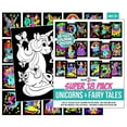 thumbnail image 2 of Super 18 Pack of Fuzzy Velvet Coloring Posters (Unicorns & Fairy Tales) - Stuff2Color, 2 of 4