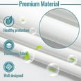thumbnail image 4 of 1 Pack Hotel Fabric Snap in Shower Curtain Liner Replacement Removable Water Repellent Liner for room Shower Curtain Liner 70W X 54H, 4 of 4