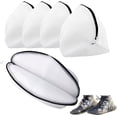 thumbnail image 1 of Hweilai Set of 4 Washing Net Shoes for Washing Machine, Laundry Net Bags Shoes Washing Bag Storage, Laundry Bag with Zipper for Protecting Fragile Shoes and Clothes, 1 of 5