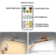 thumbnail image 4 of 23" Wireless Picture Lights, Rechargeable Battery Art Display Light with Remote Control, Dimmable/Timer Off Dartboard Light, 3 Lighting Modes Full Metal Painting Display Lights(Gold), 4 of 16